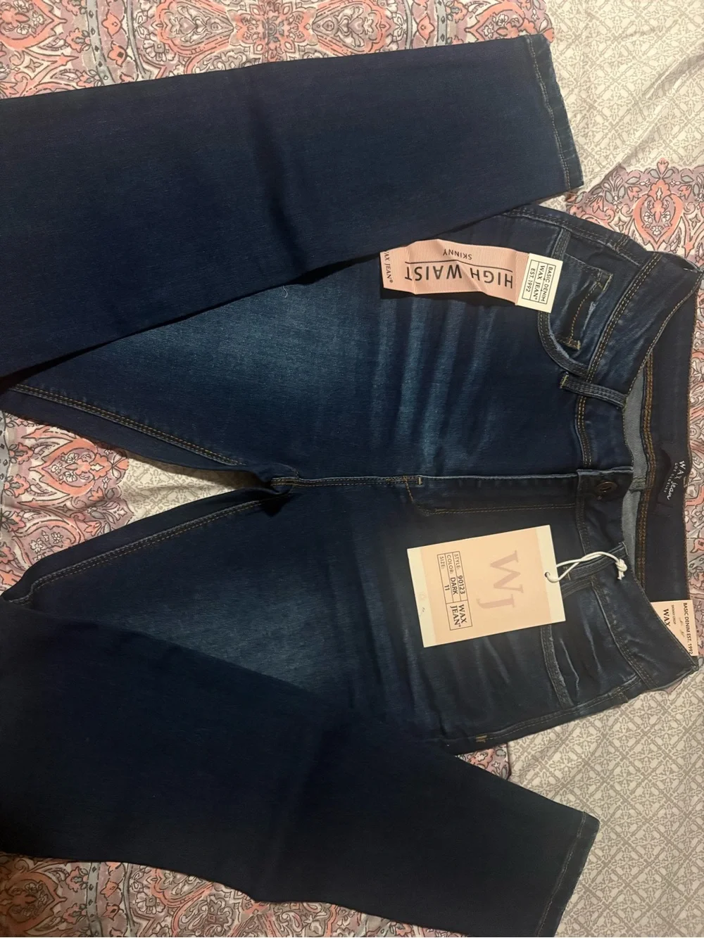 Wit & Wisdom Dark Indigo High Waist Skinny Jeans